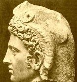 Byste av Alexander den store, som også viser kaukasoide trekk