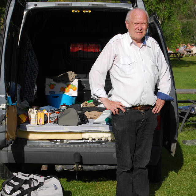 På campingplassen, det ble mange av dem etterhvert, ca. 20 forskjellige plasser.